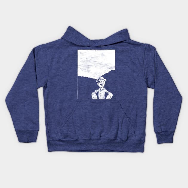 Popeye's Pipe Dream Kids Hoodie by martinascott